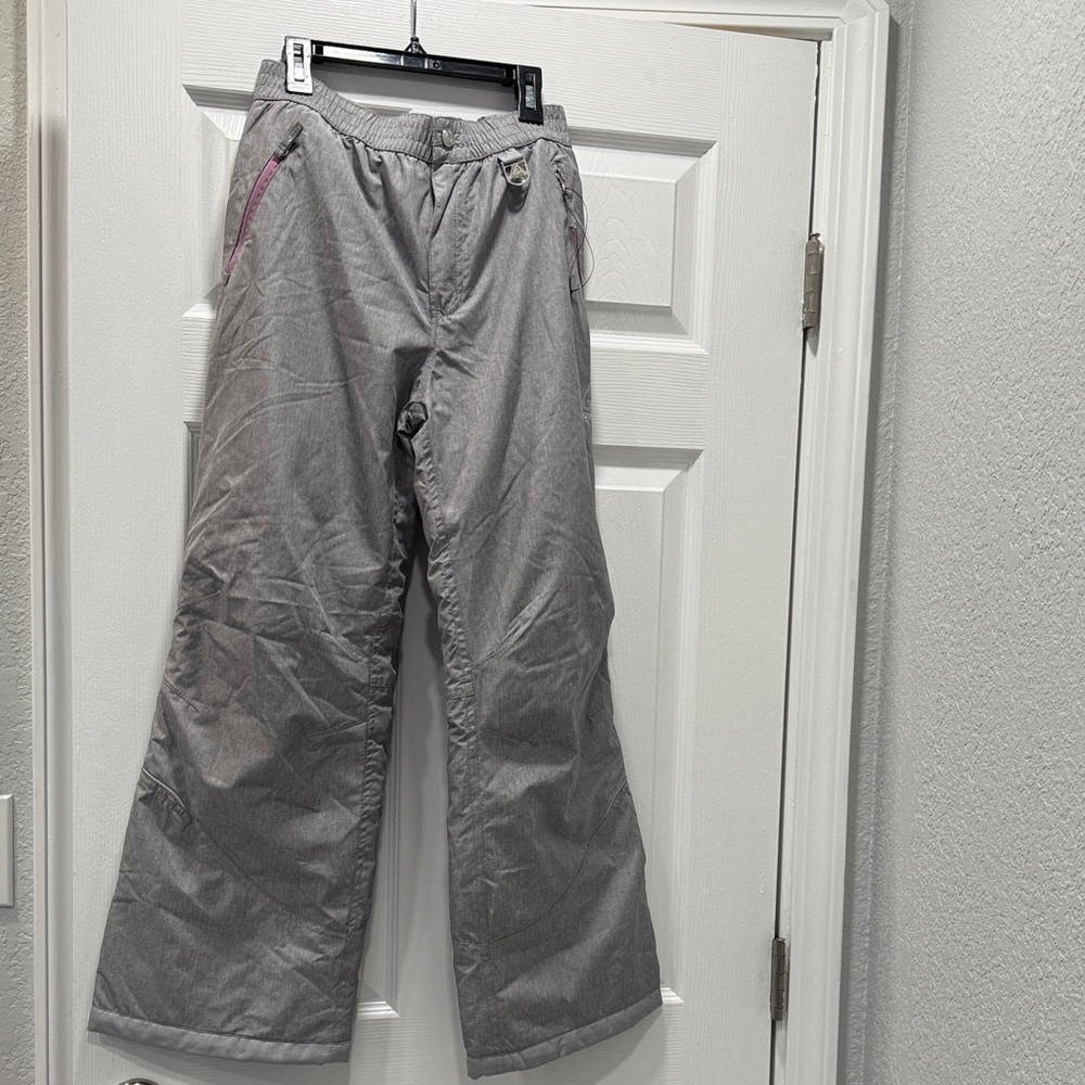 EUC Snow Overalls Girls Size 14-16 Gray